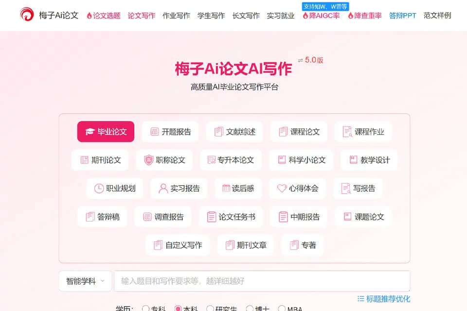 梅子Ai论文