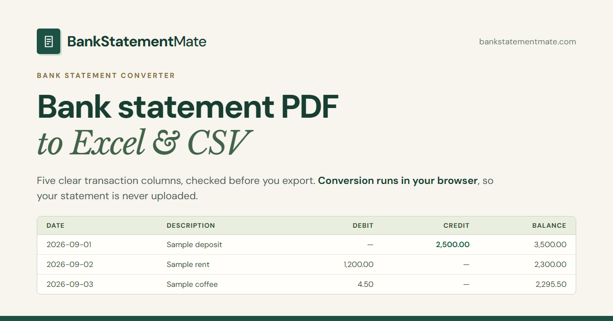 BankStatementMate